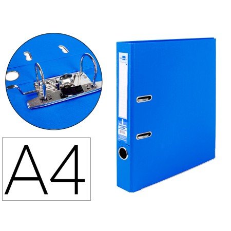 Pasta de Arquivo de Alavanca Documenta Pvc Din A4 Lombada 52 Mm Azul