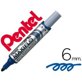 Marcador Pentel Mwl5M Quadro Br Maxiflo Azul