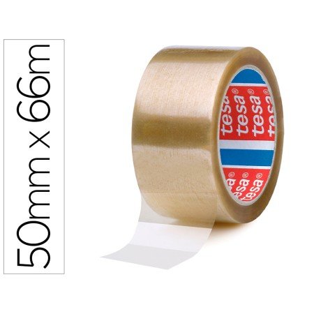 Fita Adesiva Tesa Polipropileno Transparente66 Mt x 50 Mm