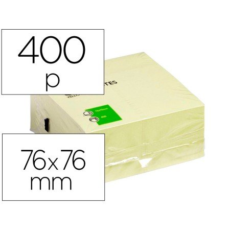 Bloco de Notas Adesivas Q-Connect Amarelo 75 x 75 Mm