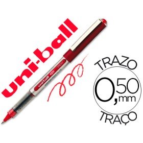 Marcador Uni-Ball Roller Ub-150 Micro Eye Vermelho 0,5 Mm