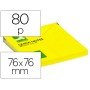 Bloco de Notas Adesivas Q-Connect Amarelo Fluorescente75X75Mm