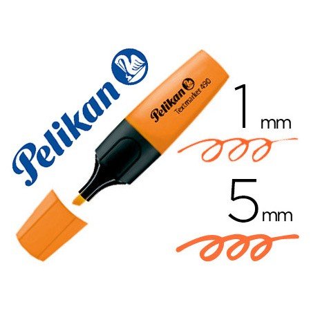 Marcador Fluorescente Pelikan Textmarker 490 Laranja