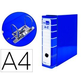 Pasta de Arquivo de Alavanca Filing System Cartao Forrado Din A4 com Caixa Azul
