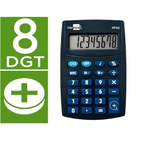 Calculadora de Bolso Xf02 8 Digitos Pilhas Cor Azul 99X64X9 Mm