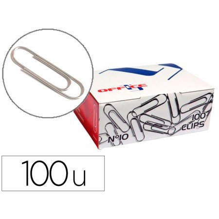 Clips Lismania L-Office Nº10 50 Mm Caixa de 100 Unidades