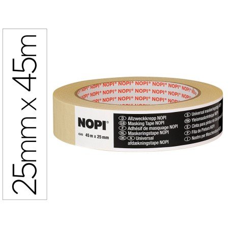 Fita Adesiva Tesa Para Pintar 45Mtx25Mm Fabricada em Papel