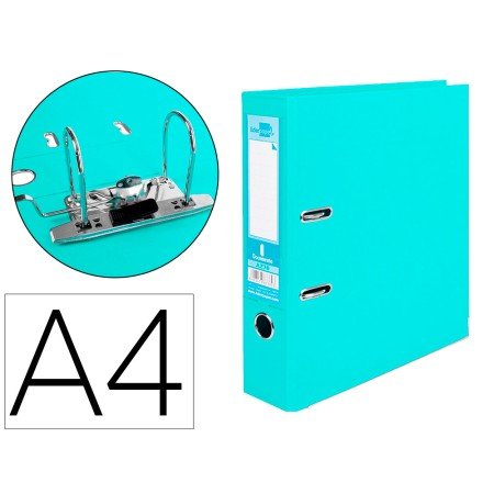 Pasta de Arquivo de Alavanca Documenta Pvc Din A4 Lombada 75 Mm Verde Claro