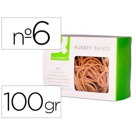 Elasticos Q-Connect 100 Gr Numero 6
