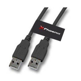 Cabo usb macho para macho de 3 m