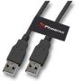 Cabo usb macho para macho de 3 m
