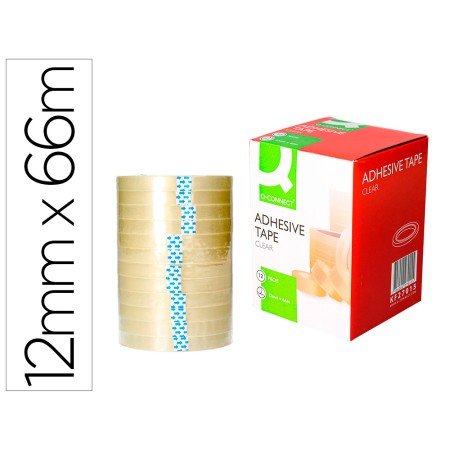 Fita Adesiva Q-Connect 66 Mt x 12 Mm