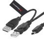 Cabo Phoenix 2 conectores usb 2.0 a - mini usb b 5 pinos (para dispositivo externo de corrente extra) 1,5 m preto