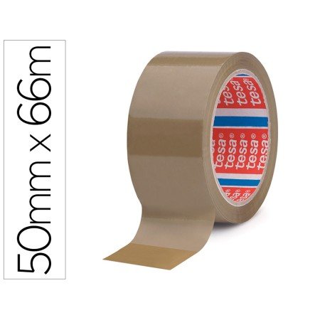 Fita Adesiva Tesa Polipropileno Castanha 66Mtx 50 Mm