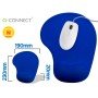 Tapete Para Rato Q-Connect com Apoio de Pulsos de Gel Cor Azul
