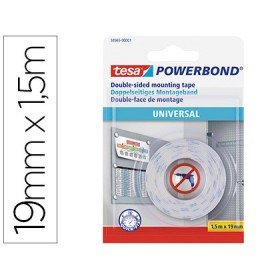 Fita Adesiva Tesa Dupla Face Powerbond Universal Uso Interior 1,5 M x 19 Mm