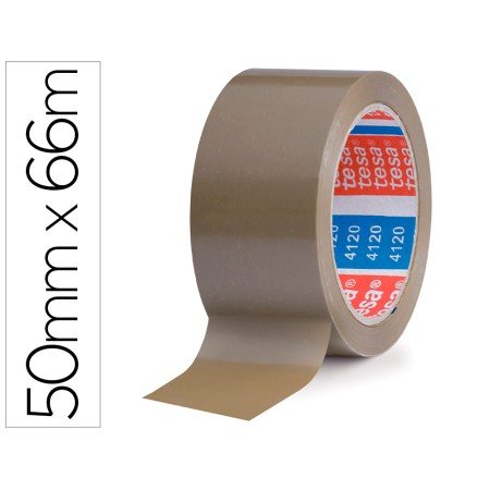 Fita Adesiva Tesa Pvc Cor Castanho 66Mtx50Mm