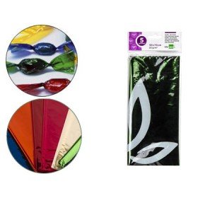 Papel Celofane 50X70 Cm 22Gr Bolsa de 5 Folhas Verde