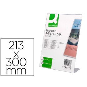 Expositor Secretaria Q-Connect com Forma de L Metacrilato Medidas 213X300 Mm