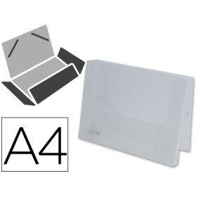 Pasta Portadocumentos com Elasticos Polipropileno Din A4 Transparente Lombada 25 Mm