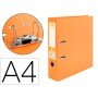 Pasta de Arquivo de Alavanca Documenta Pvc Din A4 Lombada 75 Mm Laranja
