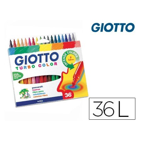 Marcador Turbo Color Giotto 36 Unidades