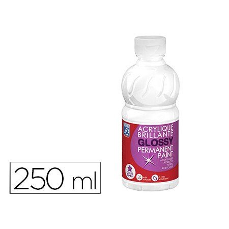 Pintura Acrilica L&B Brilho Branco Boiao de 250 Ml