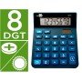 Calculadora de Secretaria Xf17 8 Digitos Solar E Pilhas Cor Azul 127X105X24 Mm