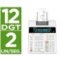 Calculadora Casio Impressora Visor Lc Papel 58 Mm Impressao Bicolor Fr-2650Rc 12 Digitos Dc Cor Branca