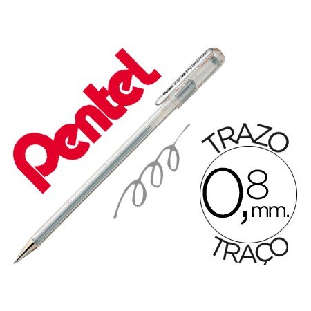 Roller Pentel K118 Prata