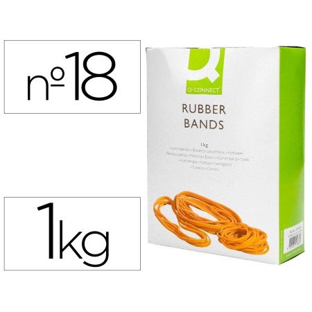 Bandas Elasticas Q-Connect C/1000 Gr 180X16 Mm Numero 18