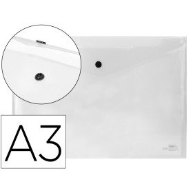 Bolsa Porta Documentos com Mola Din A3 Transparente