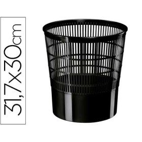 Cesto de Papeis Cep em Plastico Ecoline Rede Preta 16 Litros 30X31,7 Cm