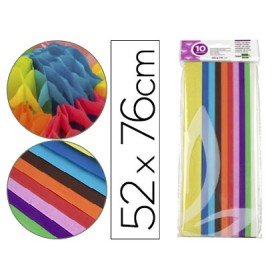 Papel Seda 52 x 76 Cm 18 Gr Cores Sortidas Embalagem de 10 Folhas