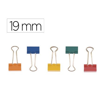 Mola Metalica Q-Connect Reversivel N.1 19 Mm Caixa de 10 Unidades Cores Sortidas