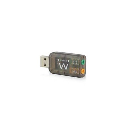 Adaptador de áudio ewent som virtual 3d 5.1 - usb 2.0