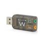Adaptador de áudio ewent som virtual 3d 5.1 - usb 2.0