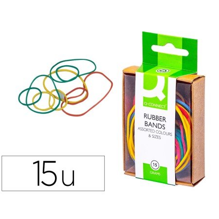 Elasticos Q-Connect de Cores Caixa de 15 Gr