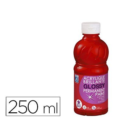 Pintura Acrilica L&B Brilho Vermelho Primario Boiao de 250 Ml