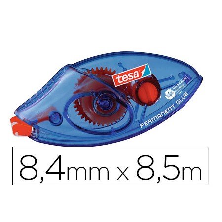 Cola Tesa Roller Permanente Reciclavel 8,4 Mm x 8,50 M