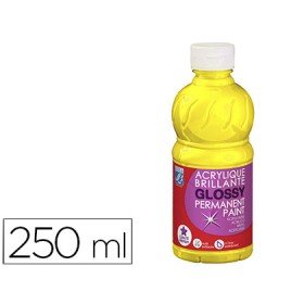 Pintura Acrilica L&B Brilho Amarelo Primario Boiao de 250 Ml