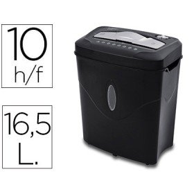 Destruidora de Documentos Q-Connect Capacidade de Corte 10 Folhas Destroi Agrafes Clips E Cartoes