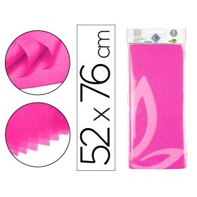 Papel Seda 52 x 76 Cm 18 Gr Rosa Forte