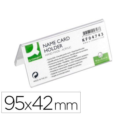 Identificadores Secretaria Q-Connect Metracrilato 95X42Mm