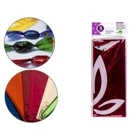 Papel Celofane 50X70 Cm 22Gr Bolsa de 5 Folhas Rosa