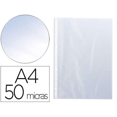 Bolsa Catalogo/Mica Q-Connect Din A4 50 Microns Cristal Bolsa de 10 Unidades