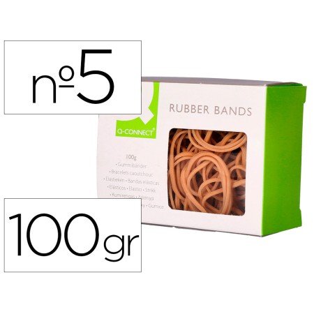 Elasticos Q-Connect 100 Gr Numero 5