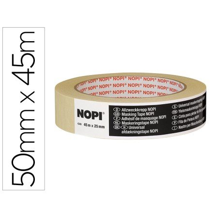 Fita Adesiva Tesa Para Pintar 45Mtx50Mm Fabricada em Papel