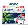 Marcador Giotto Decor Textil Para Tecidos Caixa com 6 Unidades Sortidas