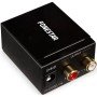 Fonestar fo - conversor de áudio 37da - áudio digital para analógico - entrada óptica spdif - spdif coaxial - saída de áudio est